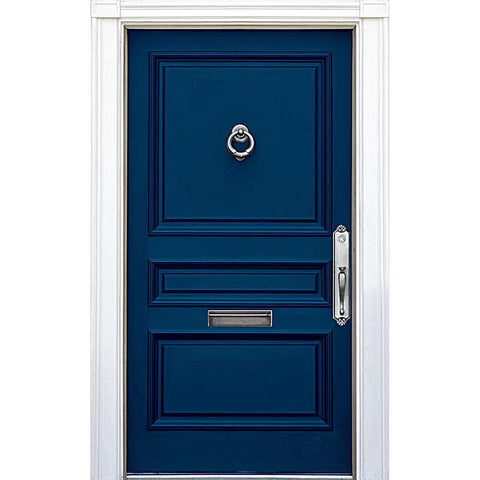 Blue door painted with Serene Front Door Paint Water Based Exterior Enamel For Metal And Wood Surfaces Quick Dry In One Hour