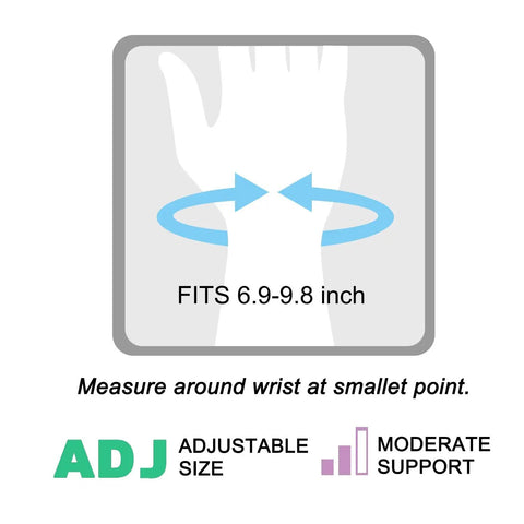 Diagram showing wrist measurement for Carpal Tunnel Wrist Brace For Pain Relief And Faster Sleep Adjustable For Men And Women Night Splint Support.