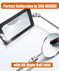 Telescoping Magnetic Pickup Tool Set With 1 Lb And 15 Lb Pick Up Sticks, Round And Square Adjustable Inspection Mirrors, Flexible LED Flashlight