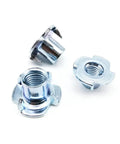 Beefy Four Claw T Nuts 10 Pieces Thickened Steel Furniture Fasteners For Wood Bed Cabinet Sofa Speaker Mounts M10x16