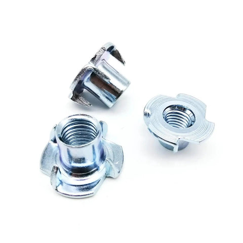 Beefy Four Claw T Nuts 10 Pieces Thickened Steel Furniture Fasteners For Wood Bed Cabinet Sofa Speaker Mounts M10x16