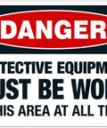 Keep It Safe Must Be Worn At All Times Danger Metal Tin Sign 8x12 Inch Industrial Safety Wall Decor Plaque