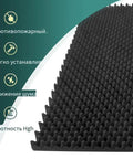 Killer 4 Pack Acoustic Foam Panels 48 X 24 X 2 Inch Egg Crate Sound Proofing Wedges close-up showing texture and material for noise reduction.