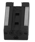 Top Notch Linear Guide Rail Slider For CNC Machines And Automation Precision Machined Bearing Steel Block With Smooth Low Noise Motion High Grade Rail And Slide Assembly For Reliable Tooling., front view of bearing steel linear guide rail block for CNC and automation