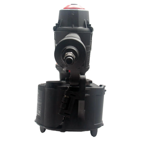 Front view of 15 Degree Pneumatic Coil Pallet Nailer for 1 Inch to 2 1/4 Inch Nails, heavy duty with 350-piece capacity