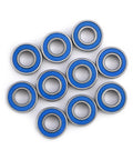 Flanged 5x11x4mm Deep Groove Ball Bearing 2RS Steel With Double Shield Seals for Rail Track Linear Motion Systems
