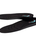 1 Inch Height Lift Insoles For Shoes Discreet PU Cushioned Insole Inserts, black with ergonomic design, side view
