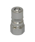 Front view of Summit Hydraulics 3/8 in NPT ISO 7241-B hydraulic quick-disconnect coupling, metal body.
