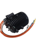 Mid Drive Electric Motor 3000W V3 QS138 70H with One To Two Point Three Five Internal Reduction Gears, side angle view