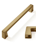 Six Pack 6-5/16 Inch Solid Champagne Bronze Cabinet Handles For Kitchen Cabinets Drawers And Vanity Doors Zinc Alloy Heavy Duty Pulls