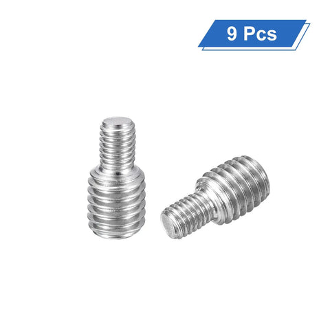 Double End Threaded Studs M5 To M8 Stainless Steel 304 Reducer Adapter Set showing two adapters on a white background