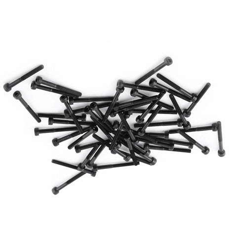 Pile of M3 Hex Socket Head Cap Screws 30mm Grade 12.9 Alloy Steel Partial Thread Allen Bolts 50 Pack Beefy Heavy Duty Fixers
