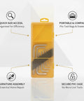 Top Grade 9-Piece Hex Key Wrench Set In Durable PVC Case Perfect For Furniture Assembly And Equipment Repair You Need This Slick Tool Kit To Keep Your Gear Organized And Ready When You Need It. yellow hex key set in PVC case for furniture assembly and repair