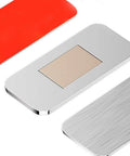 Magnetic Cabinet Door Catch Pack 16 No Drill Ultra Thin 3mm Stainless Steel Adhesive Latch close-up