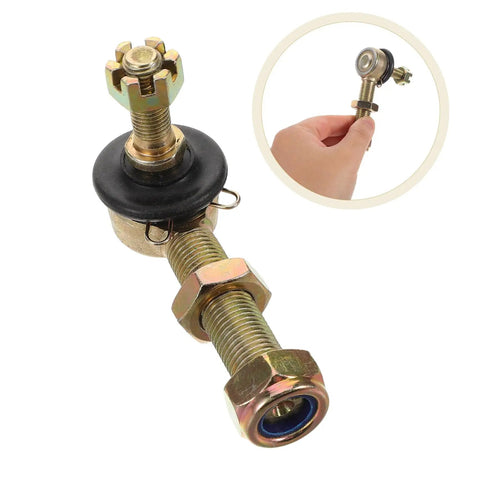 Beefed Up Off Road Ball Joint Kit For ATVs With Adjustable Suspension And Tapered Tie Rods For Go Karts And Dune Buggies, shown close-up