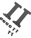 1U Server Rack Depth Extender For 19 Inch Cabinets Uses Aluminum Alloy With 4 Inch Depth Adjustment hardware kit including brackets and screws.