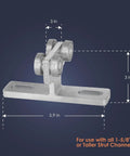 Beefy 4 Wheel Electric Hoist Trolley Assembly For 1.625 Inch And Up Strut Channels Steel Strut Channel Accessory