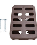 Angled Lawn Drain Grate For Yard Drainage Beefy Heavy Duty Rugged Grate Built For Residential And Commercial Use Easy Install Durable Brown Finish Fits Three Quarter Inch Thin Wall Drain Pipes Multi Purpose Drain Solution with screws