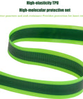 Fat Bike Tire Liner With Self Adhesive Backing 110mm Wide TPU Puncture Protector Insert showing high-elasticity TPU material