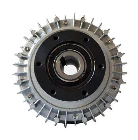Shell Rotating Hollow Shaft Magnetic Powder Clutch And Magnetic Powder Brake Kit front view for industrial machinery