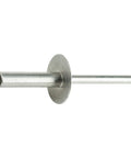 Large Flange Stainless Steel Blind Rivet 3 Sixteenths By One Half Inch Open End 6 To 8 Grip Range single rivet detail