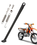 Dirt Bike Kickstand Built Tough 7075 Aluminum With Springs And Bolts Fits 150 200 250 300 350 400 450 500 505 530 EXC XC XCW XCF XCFW EXCF EXCR XCRW Supermoto Enduro Motocross Black