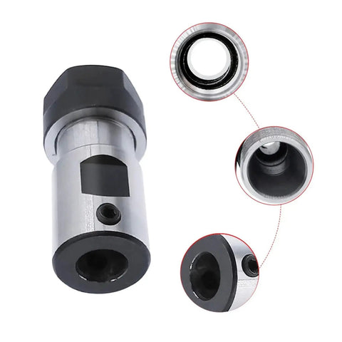Super Solid 1 Pc Motor Shaft Holder Spindle And Extension Rod For Milling Machines And Lathes Fits 5 To 10 Mm Sizes, showing precision design and finish.