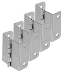 4 Pack Stainless Steel Folding Cabinet Hinges With Silent Operation And Adjustable Functionality, Silver Butt Hinges, 4mm Hole