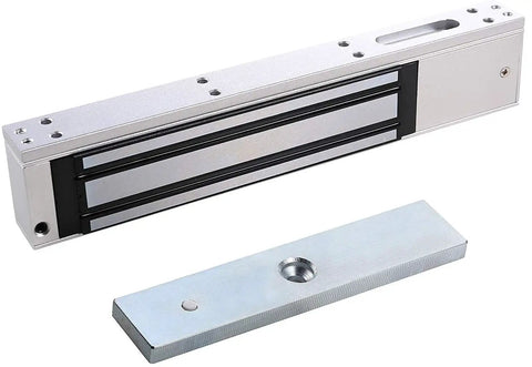 600 Lbs Magnetic Door Lock With Fail Safe Electric Access Control For Single Door Dual Voltage 12VDC Or 24VDC Lock Status Sensor NO NC COM LED Indicator