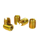 Heavy Duty Stainless Steel Self Tapping Threaded Insert Repair Kit For Stripped Screws set of golden inserts for metal repairs