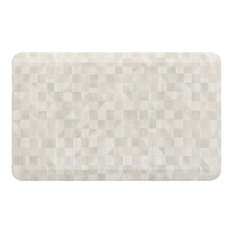Top view of Anti Fatigue Kitchen Floor Mat Three Quarters Inch Thick Ergonomic Bounce Back Foam Cushioned Mat For Standing Desk And Kitchen Georgia Clay 22 By 36 Inches