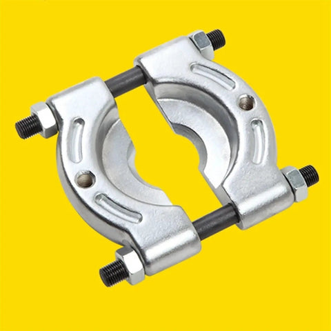 Close-up of 1 Inch Bearing Separator And Puller Tool Set For 10mm To 30mm Bearings on yellow background