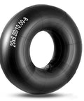 20x8-8 And 20x10-8 Inner Tubes For Riding Mowers, Lawn Tractors And Garden Carts, black tube with TR13 valve stem, side view