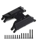 Black RC Frame Chassis Parts For UTB18 Capra 1/18 Crawler Aluminum Gearbox Mount Skid Plate Transmission Slide Upgrade Replacement