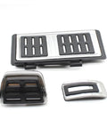 Heavy Duty Stainless Steel Clutch Brake And Gas Pedal Cover Kit Featuring Antislip Rubber Strips To Lock Down Your Grip and Vibe.