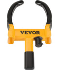 Front view of Universal Wheel Clamp Lock Set, Adjustable Anti Theft Tire Lock For ATV, SUV, Car, Golf Cart, Boat, And Motorcycle
