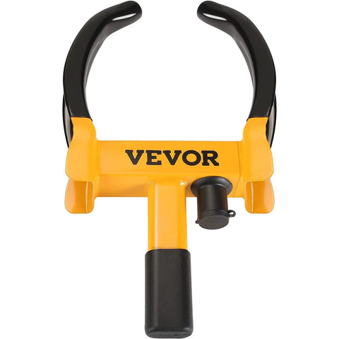 Front view of Universal Wheel Clamp Lock Set, Adjustable Anti Theft Tire Lock For ATV, SUV, Car, Golf Cart, Boat, And Motorcycle