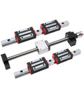 Square Linear Guide Set With SFU1605 Ballscrew And BK BF12 Coupling Nut Housing 16, CNC rail and screw set