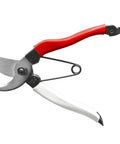 Bypass Pruners 103 General Purpose Medium With Non Slip Vinyl Handle, Japanese Made Steel Blades, Silver Red Finish