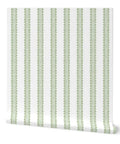 Kickin Green Stripe Textured Vinyl Wallpaper With Rock Solid Durability For Commercial And Home Spaces Custom Printed showing green striped design.