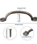 12 Pack Barn Door Handles Rustic Gate Pulls Bronze Metal Hardware Includes 24 Screws For Cabinet Garage Closet Drawer Fence Indoors Outdoors