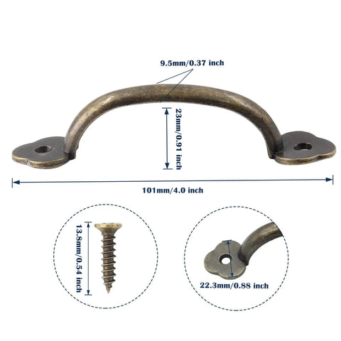 12 Pack Barn Door Handles Rustic Gate Pulls Bronze Metal Hardware Includes 24 Screws For Cabinet Garage Closet Drawer Fence Indoors Outdoors