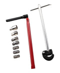 Heavy Duty Carbon Steel Faucet Wrench Set With Knuckle Savers Handles For No Sweat Sink Pulling And Stubborn Fixture Jobs Built Tough for DIY plumbing.
