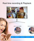 4 Channel DVR Wired CCTV Security System With 4 1080P Metal Waterproof Cameras, real-time monitoring display and phone app access