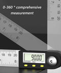 Hardcore Stainless Steel Digital Protractor With Bold Lcd Screen For Spot On 360 Degree Angle Measuring In Construction And Woodworking Gonna Help You Nail Every Cut Perfectly at 90 degrees