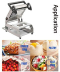 Rock Solid Semi Automatic Tray Food Sealer For Restaurants Kickin Manual Lunchbox Packaging Machine pro grade stainless steel with food applications.