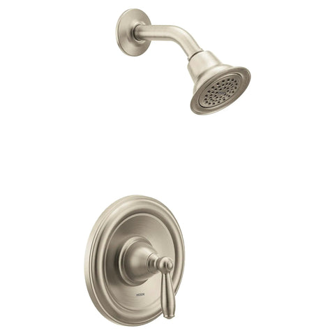 Brantford Brushed Nickel Shower Trim Kit With Posi Temp Valve Includes Shower Head And Lever Handle Pressure Balancing Update
