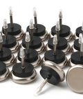 Nail On Furniture Glides For Chairs And Tables With Cushioned Nickel Base In Gray One And A Quarter Inch 16 Pack Heavy Duty Nails