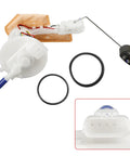 Beefed Up Fuel Pump Assembly 16700-K26-B01 for Honda MSX125 and GROM125, includes filtration unit and O-rings visible in image