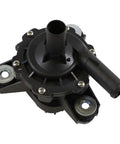 Premium Auxiliary Electric Water Pump For Toyota Mirai Rav4 2013 Through 2020, black plastic case with metal rotor and inlet.